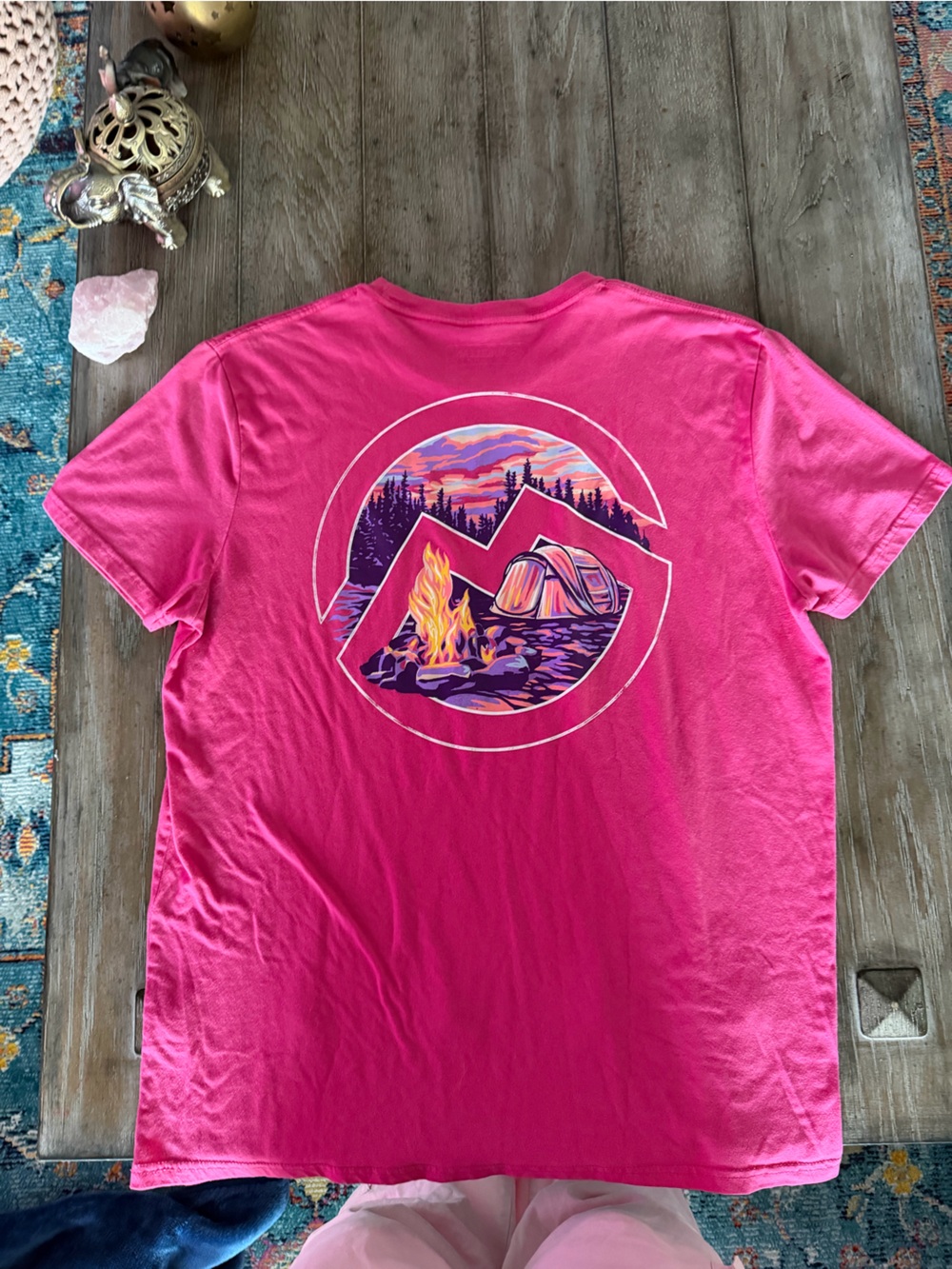 Magellan Outdoors Women’s Hot Pink Crewneck Tee - Picture 5 of 6